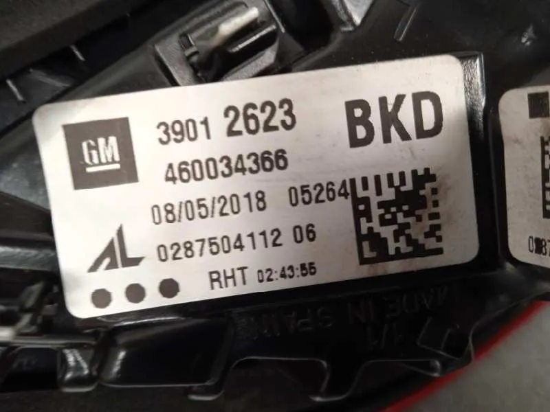 Piloto Trasero Izquierdo Interior para Opel Corsa E