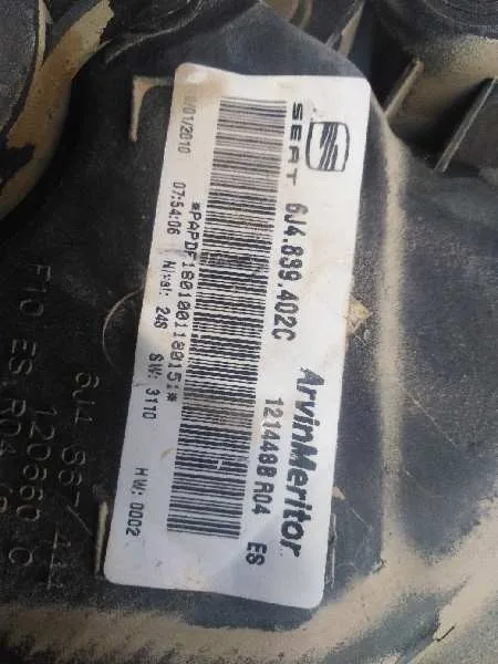 Elevalunas Trasero Derecho para Seat Ibiza (6J5)