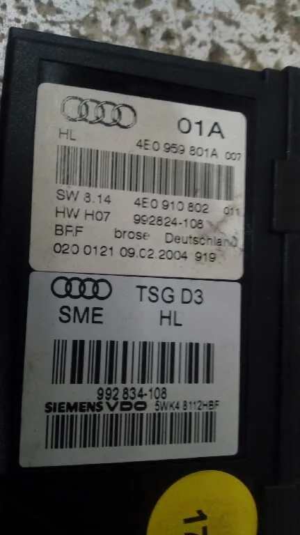Motor Elevalunas Trasero Izquierdo para Audi A8 (4E2)