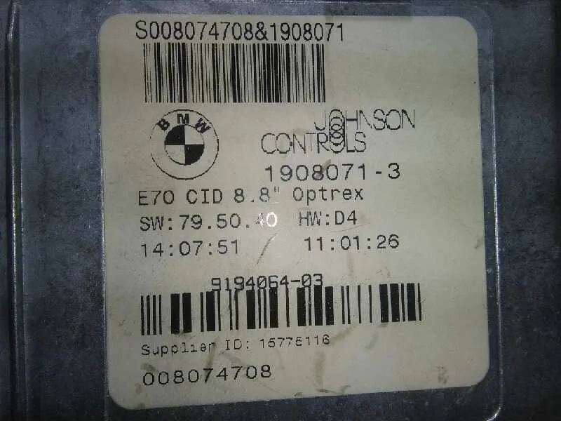 Sistema Audio / Radio Cd para Bmw X5 (E70)