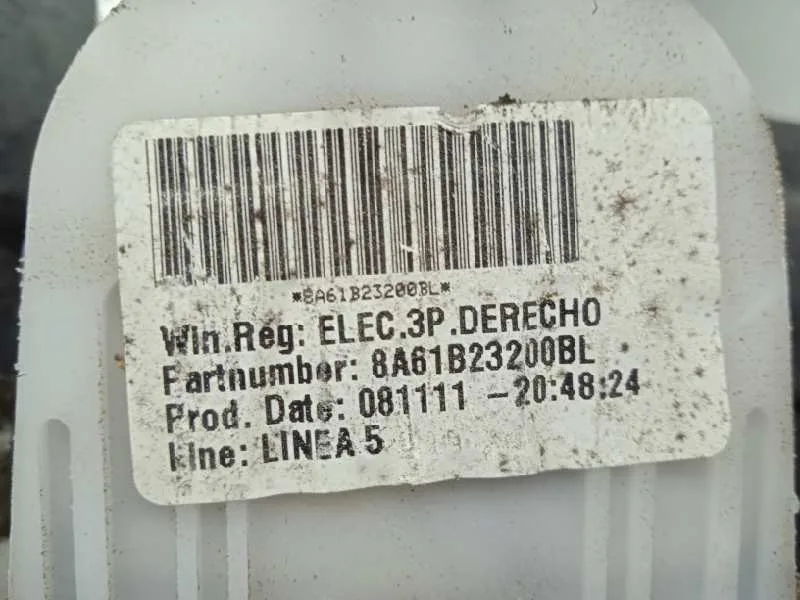 Elevalunas Delantero Derecho para Ford Fiesta (Cb1)