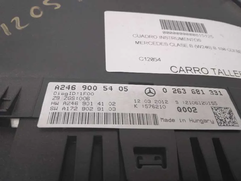 Cuadro Instrumentos para Mercedes-Benz Clase B (W246)