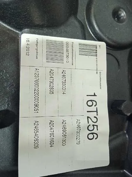 Elevalunas Trasero Derecho para Mercedes-Benz Clase B (W246)
