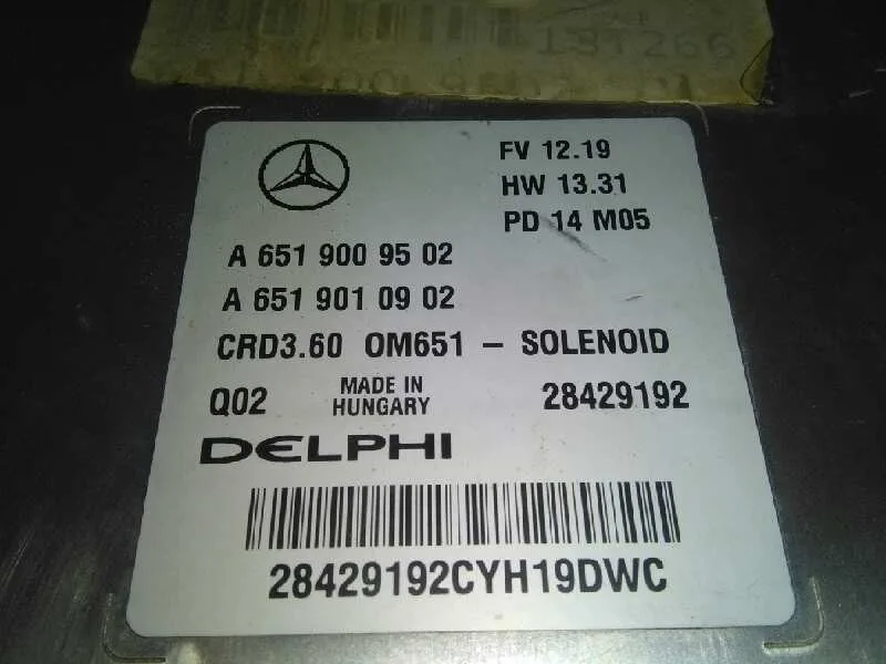Centralita Motor Uce para Mercedes-Benz Clase Gla (W156)