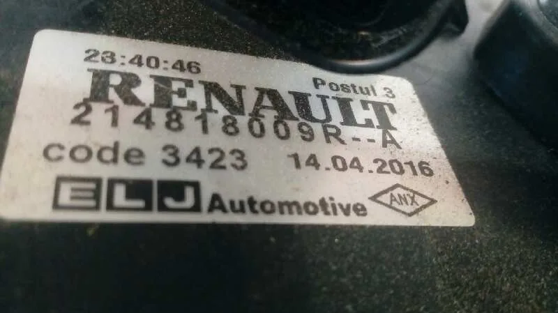 Electroventilador para Renault Captur