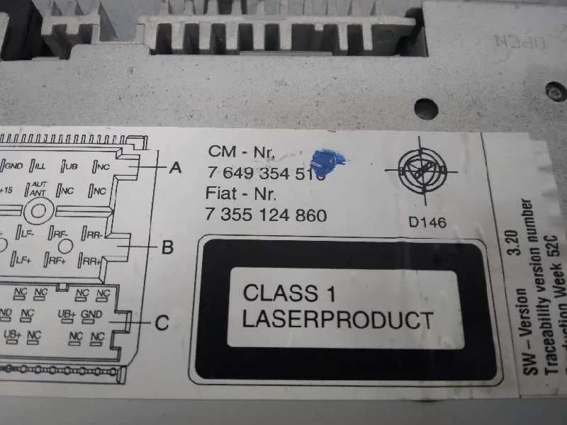 Sistema Audio / Radio Cd para Fiat Doblo