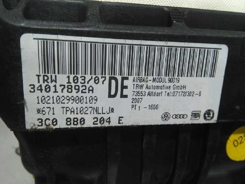 Airbag Delantero Derecho para Volkswagen Passat Berlina (3C2)