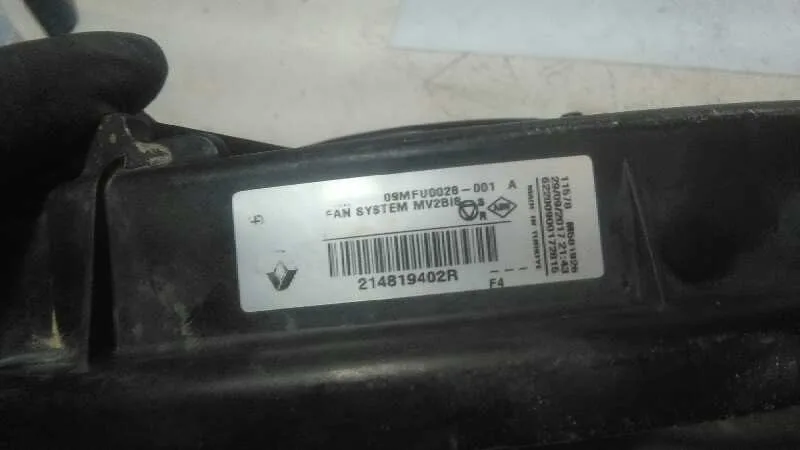 Electroventilador para Renault Fluence