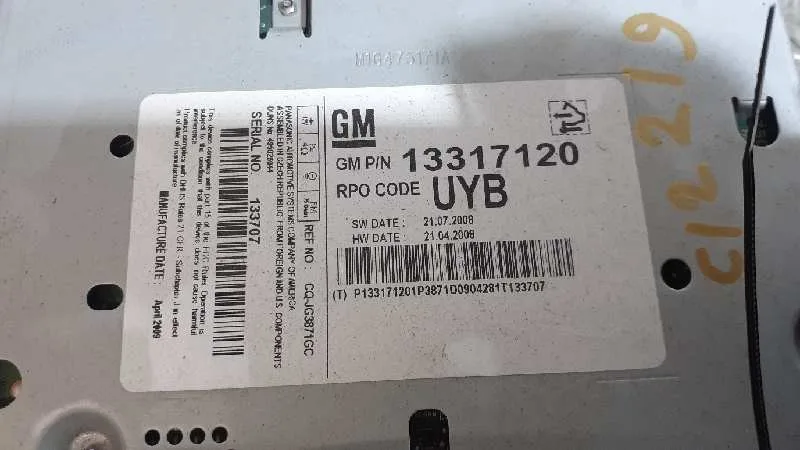 Sistema Audio / Radio Cd para Opel Insignia Berlina