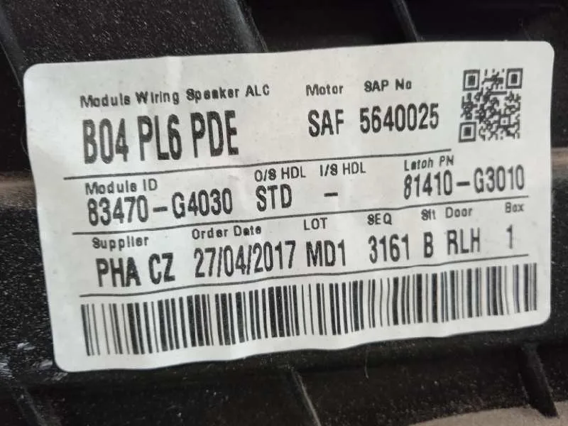 Elevalunas Trasero Izquierdo para Hyundai I30 (Pd)