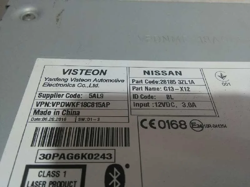 Sistema Audio / Radio Cd para Nissan Pulsar (C13)