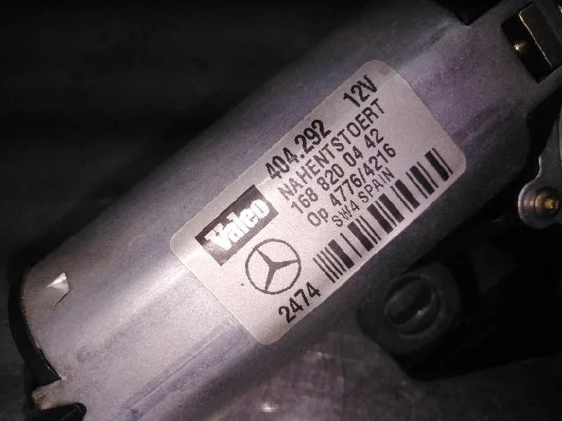 Motor Limpia Trasero para Mercedes-Benz Vaneo (W414) Furgoneta Compacta