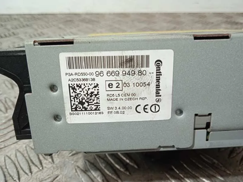 Sistema Audio / Radio Cd para Peugeot 508