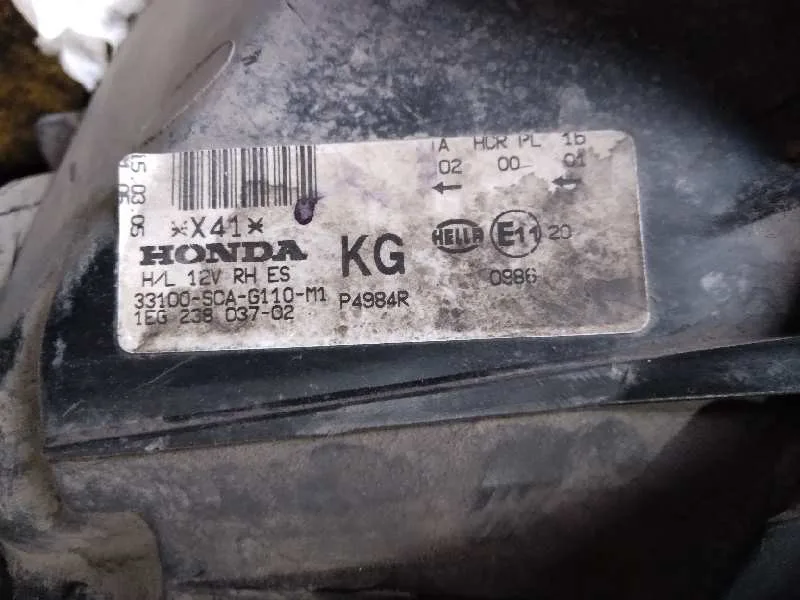 Faro Derecho para Honda Cr-V (Rd8)
