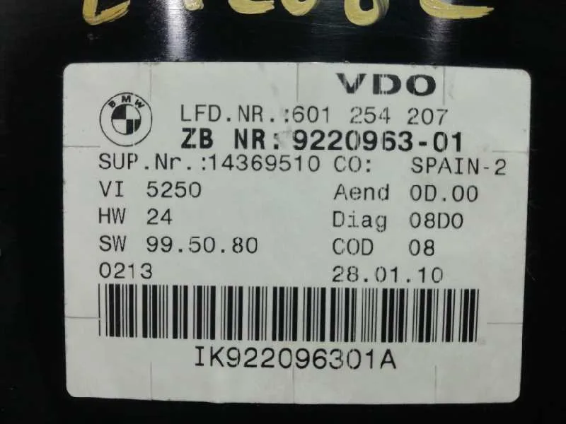 Cuadro Instrumentos para Bmw Serie 3 Berlina (E90)