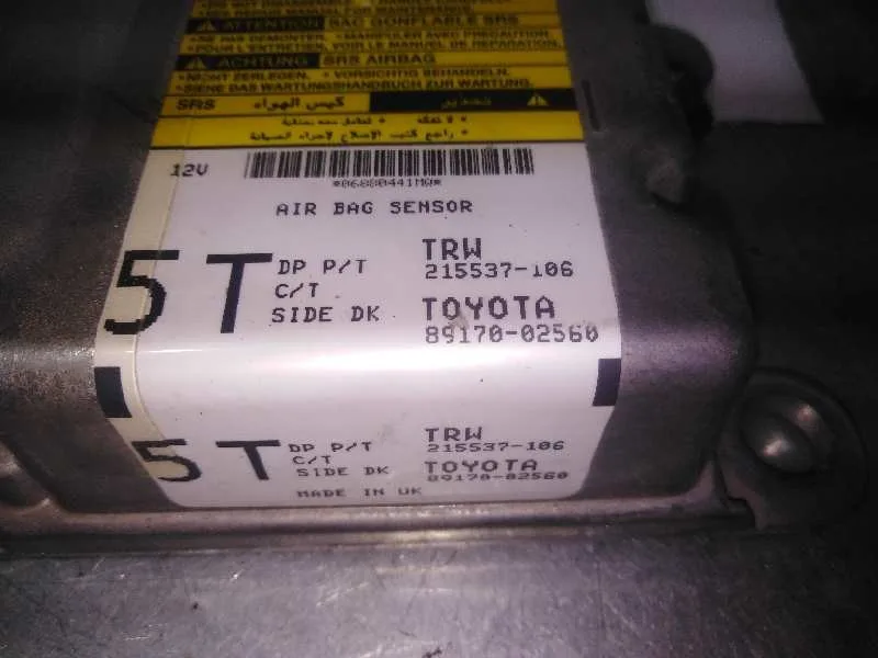 Centralita Airbag para Toyota Auris