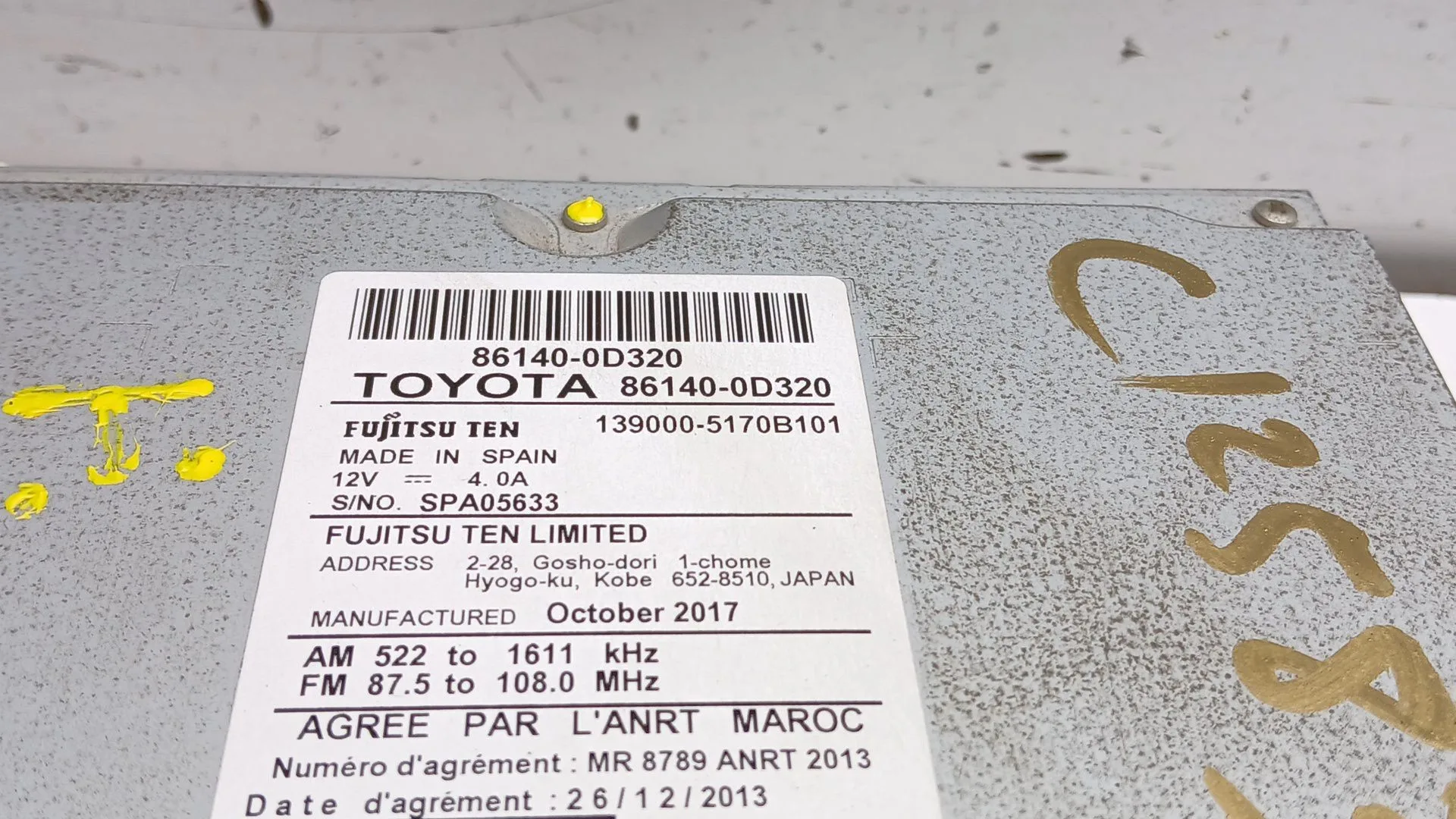 Sistema Audio / Radio Cd para Toyota Yaris