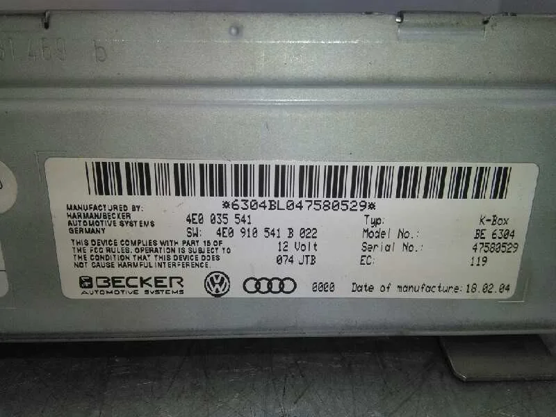 Modulo Electronico para Audi A8 (4E2)