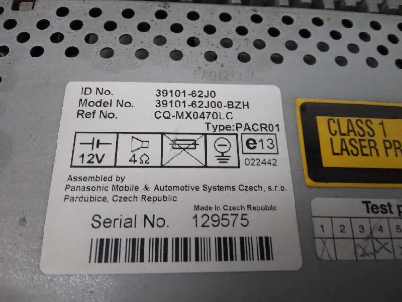 Sistema Audio / Radio Cd para Suzuki Swift Berlina (Mz)