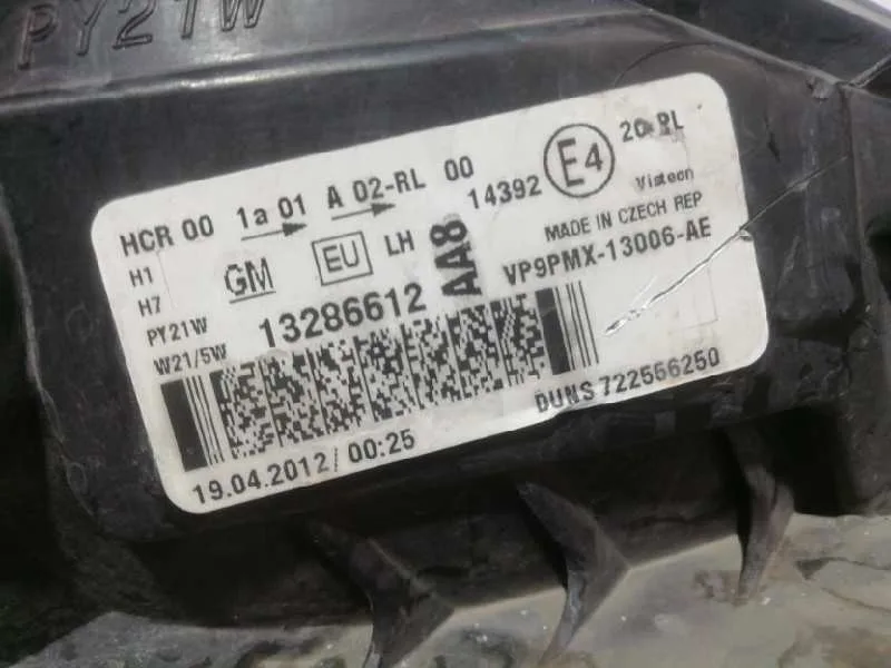 Faro Izquierdo para Opel Meriva B