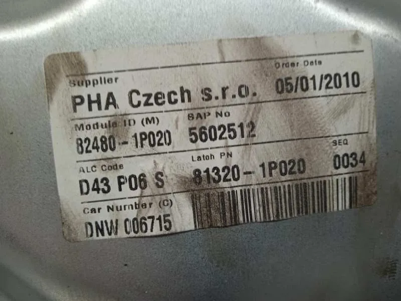 Elevalunas Delantero Derecho para Kia Venga