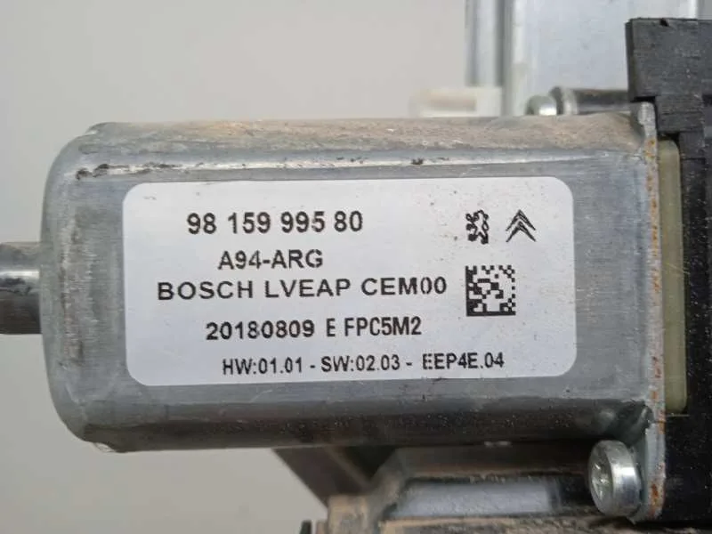 Elevalunas Trasero Izquierdo para Peugeot 2008 (--.2013->)