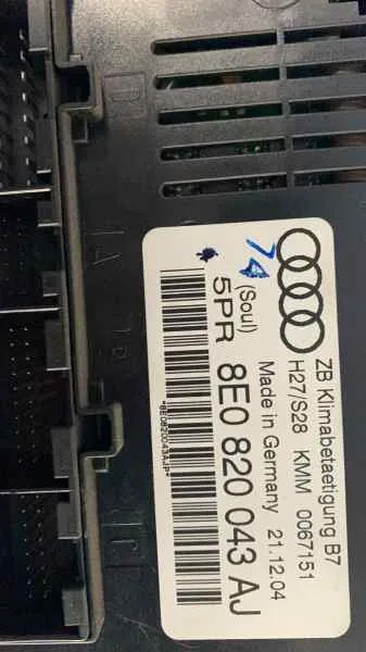 Mando Climatizador para Audi A4 Berlina (8E)