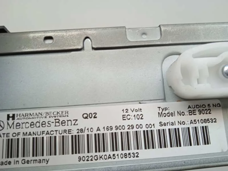 Sistema Audio / Radio Cd para Mercedes-Benz Clase B (W245)
