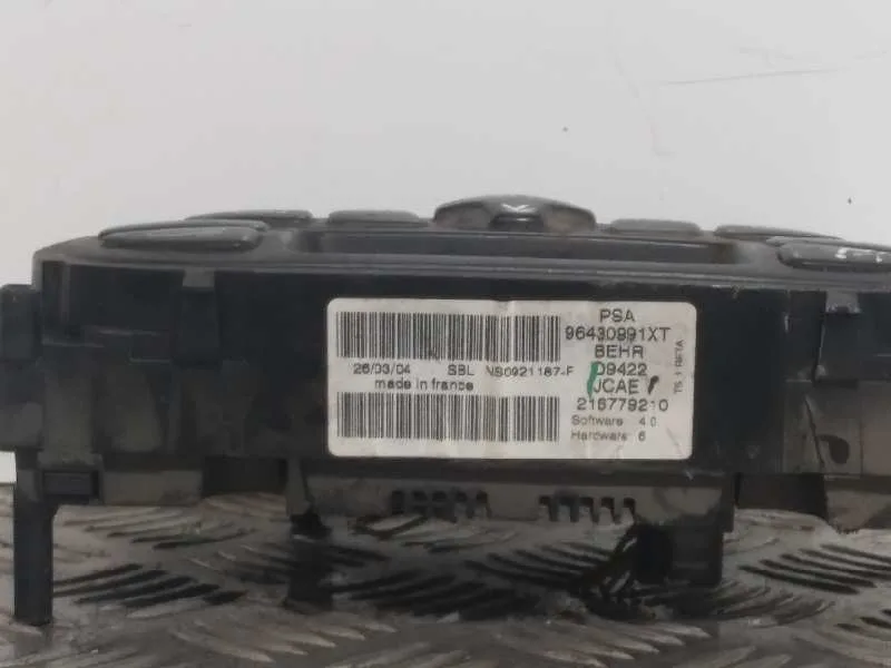 Mando Climatizador para Peugeot 307 Cc (S2)