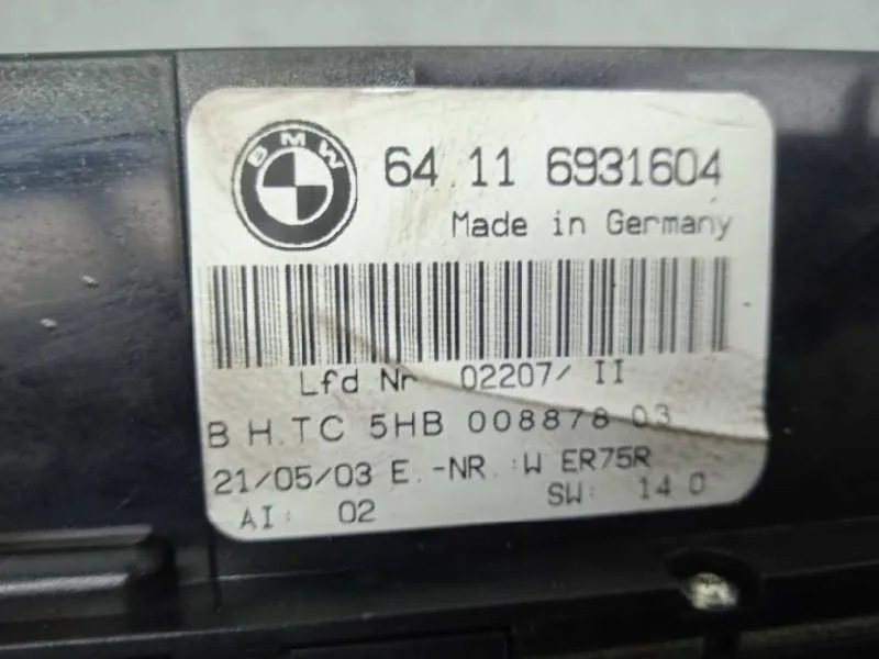 Mando Climatizador para Bmw Serie 3 Berlina (E46)