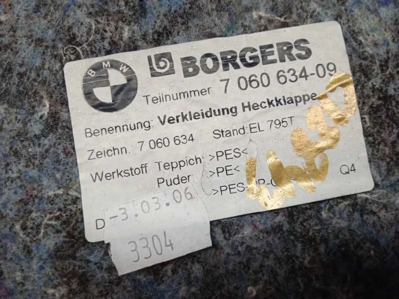 Guarnecido Porton Trasero para Bmw Serie 3 Berlina (E90)