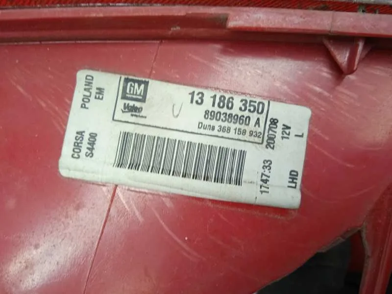 Piloto Trasero Izquierdo para Opel Corsa D