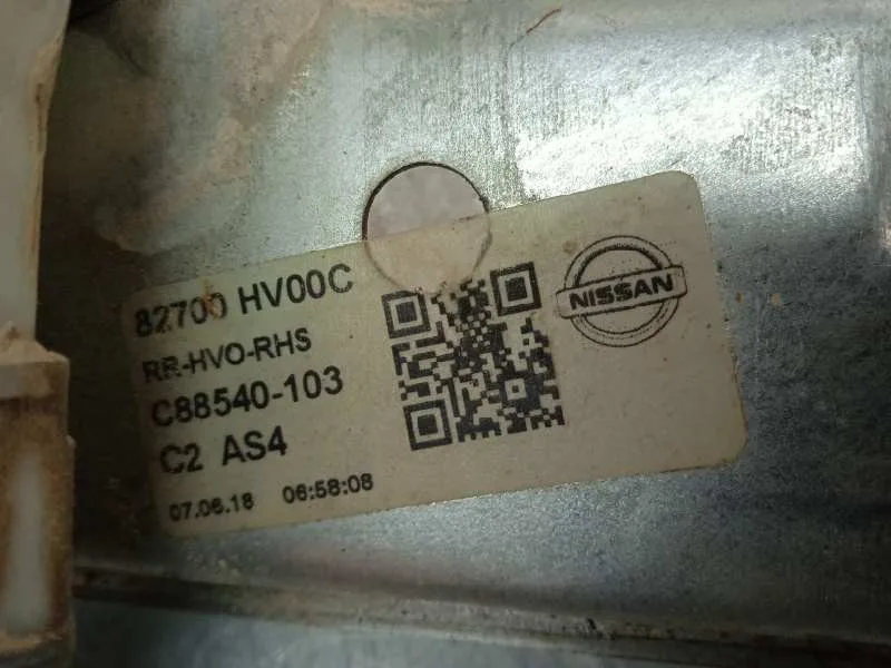 Elevalunas Trasero Derecho para Nissan Qashqai (J11)