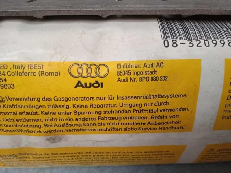 Airbag Delantero Derecho para Audi A3 (8P)