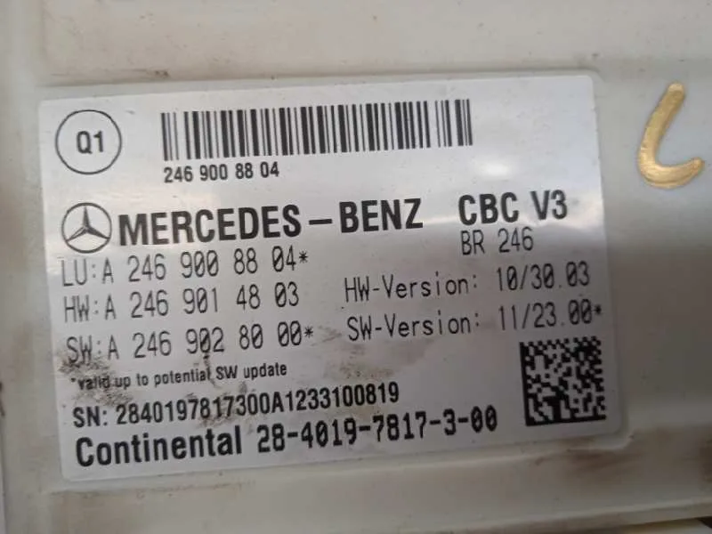 Modulo Electronico para Mercedes-Benz Clase B (W246)