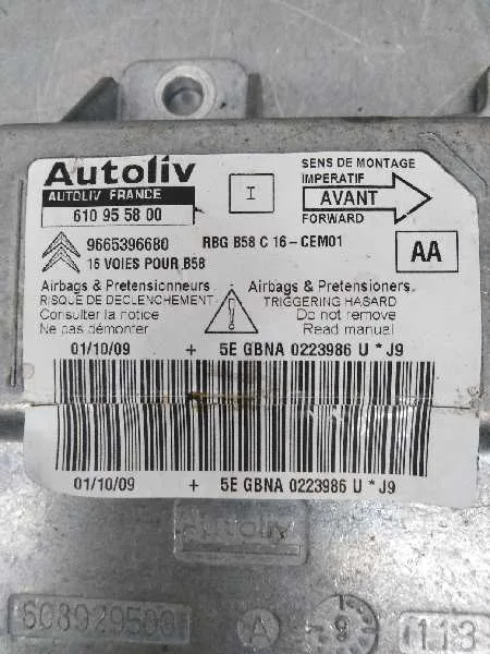 Centralita Airbag para Citroën C4 Picasso