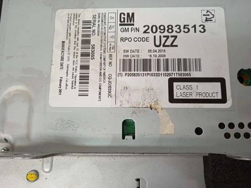 Sistema Audio / Radio Cd para Saab 9-5 Lim. (03. 2010->)