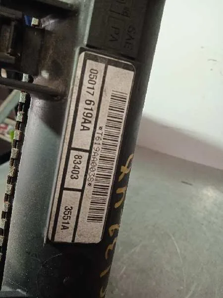 Radiador Agua para Chrysler Sebring Berlina (Jr41)