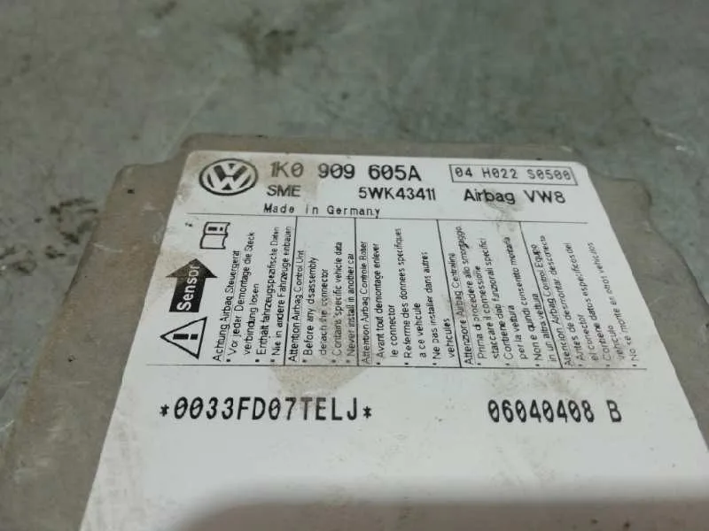 Centralita Airbag para Volkswagen Golf V Berlina (1K1)