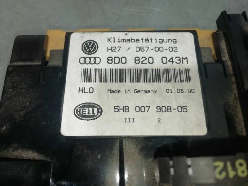 Mando Climatizador para Audi A4 Berlina (B5)