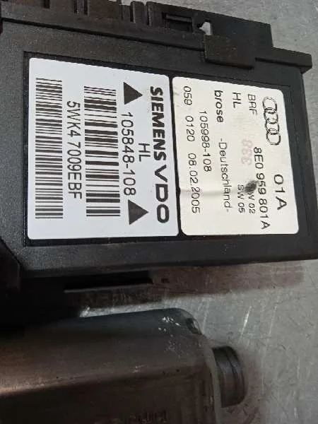Motor Elevalunas Trasero Izquierdo para Audi A4 Avant (8E)