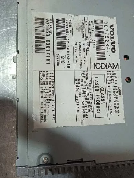 Sistema Audio / Radio Cd para Volvo V50 Familiar