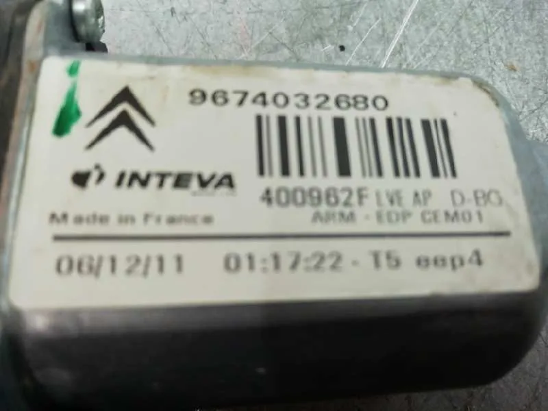Motor Elevalunas Delantero Derecho para Citroën C4 Picasso