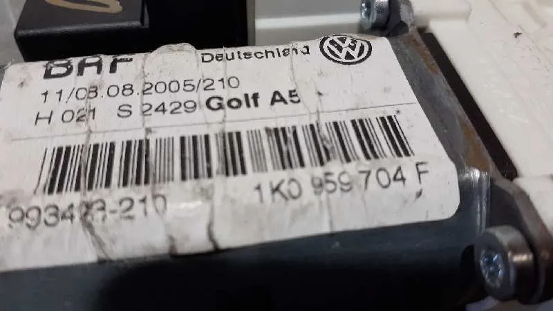 Motor Elevalunas Trasero Derecho para Volkswagen Golf V Berlina (1K1)