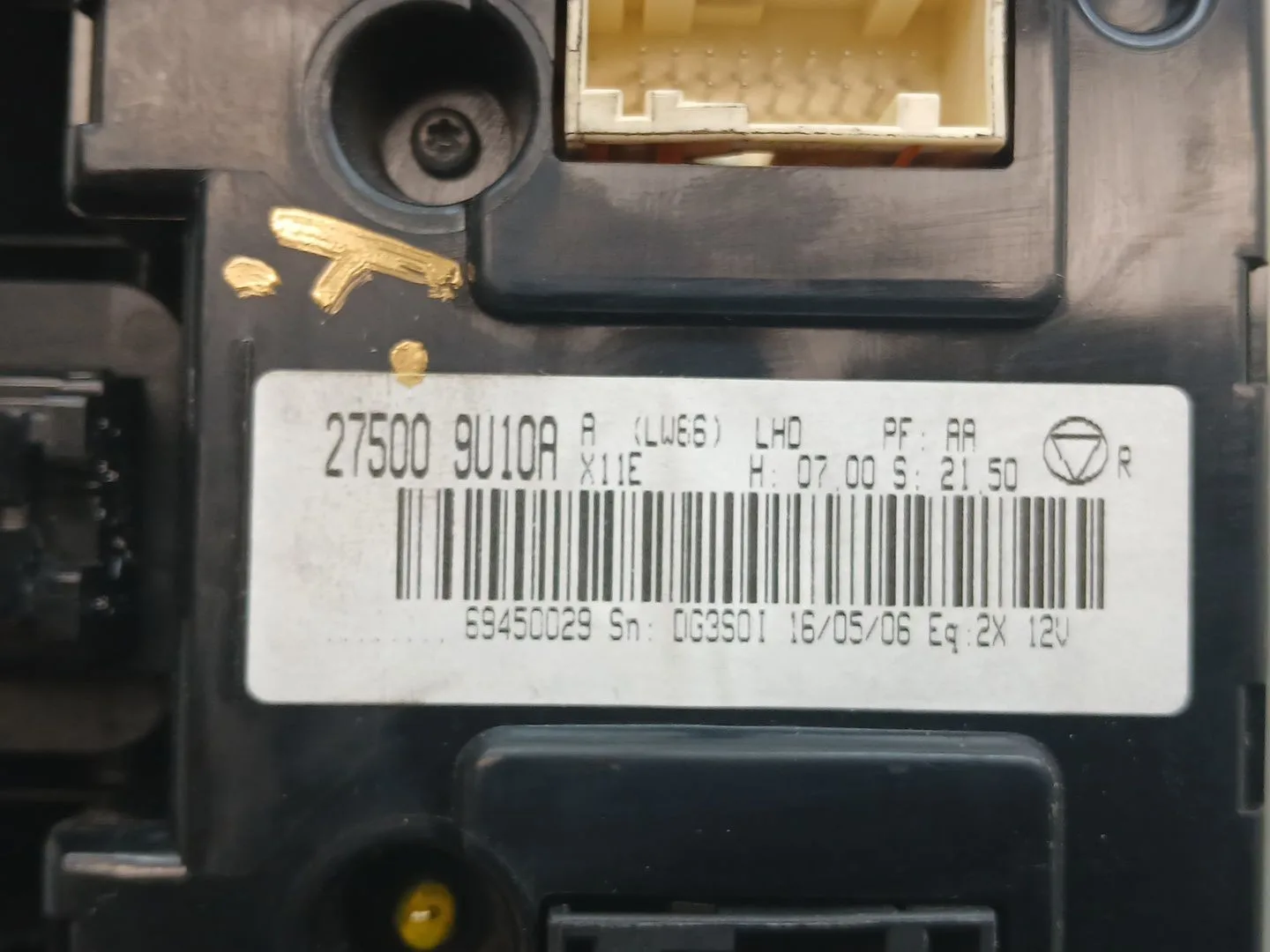 Mando Climatizador para Nissan Note (E11E)