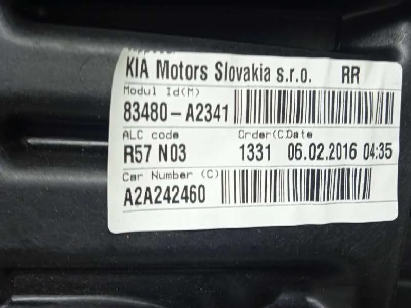 Elevalunas Trasero Derecho para Kia Cee'd