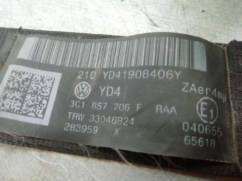 Cinturon Seguridad Delantero Derecho para Volkswagen Passat Berlina (3C2)