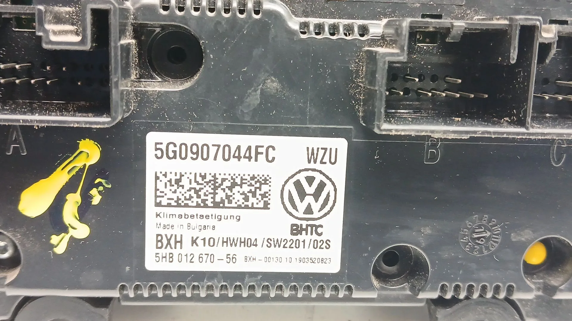 Mando Climatizador para Volkswagen Golf Vii Lim. (Bq1)