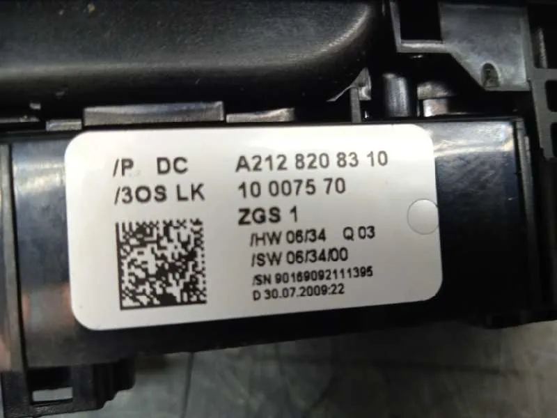 Mando Elevalunas Delantero Izquierdo para Mercedes-Benz Clase C (W204) Berlina