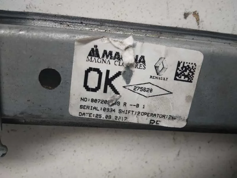 Elevalunas Delantero Derecho para Dacia Sandero